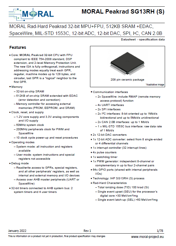 Datasheet Cover